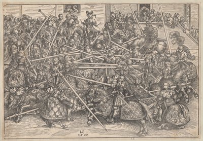 Turniej, 1509 autorstwa Lucas Cranach the Elder