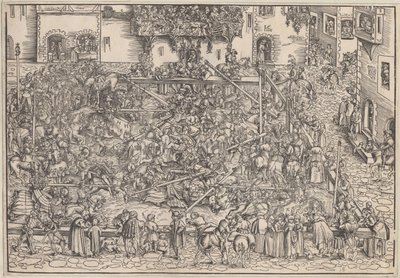 Turniej, 1509 autorstwa Lucas Cranach the Elder