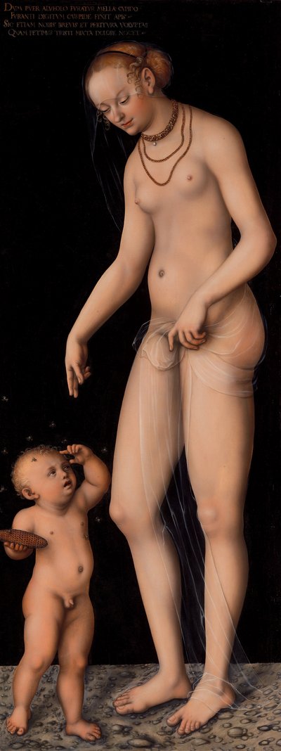 Wenus z Kupidynem jako złodziejem miodu autorstwa Lucas Cranach the Elder