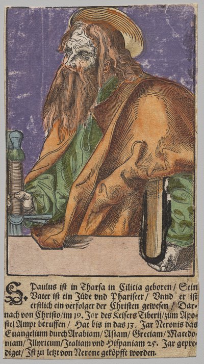 Paweł od Chrystusa, apostołów i św. Pawła autorstwa Lucas Cranach the Elder, After