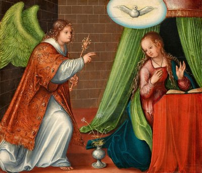 Niemiecki: Verkündigung an Maria Zwiastowanie autorstwa Lucas Cranach the Elder and workshop
