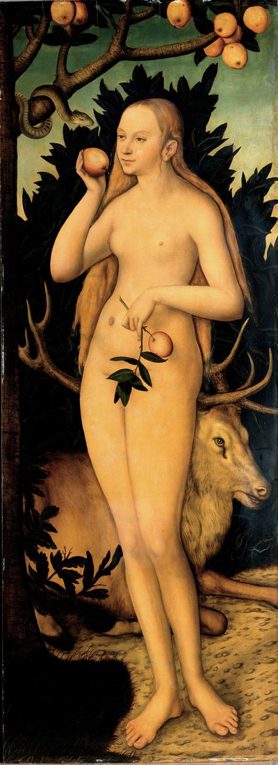 Adam i Ewa autorstwa Lucas Cranach the Younger