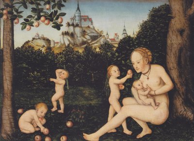 Dobroczynność autorstwa Lucas Cranach the Younger
