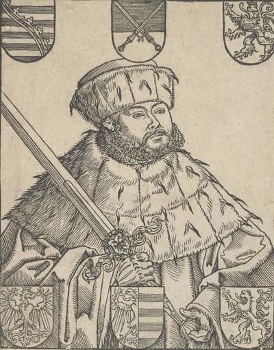 Kopia Jana Fryderyka Wspaniałego w szatach elektorskich autorstwa Lucas Cranach the Younger  