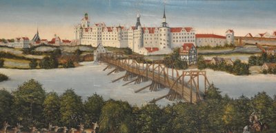 Niemcy: Polowanie na jelenie elektora Johanna Friedricha Polowanie na jelenie elektora Johanna Friedricha
 szczegół: Zamek Hartenfels w Torgau autorstwa Lucas Cranach the Younger