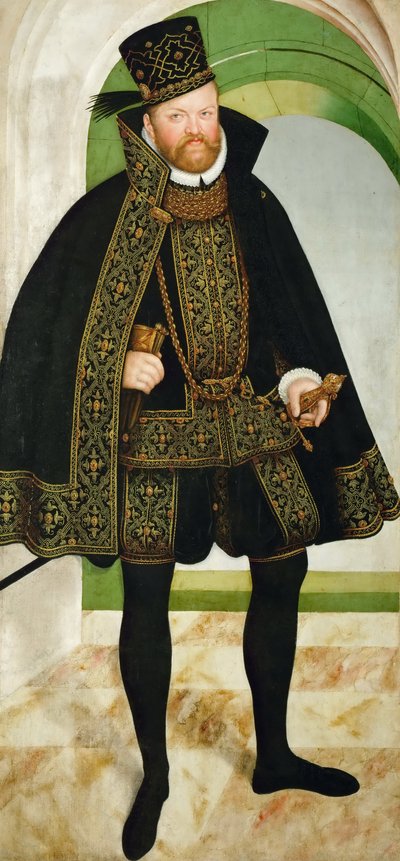 niemiecki: Elektor August Saski (1526-1586) August, elektor Saksonii (1526-1586) autorstwa Lucas Cranach the Younger
