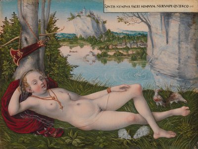 Nimfa Wiosny, ca. 1545-50. autorstwa Lucas Cranach the Younger