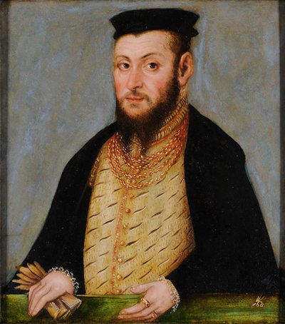 Polski: Portret Zygmunta Augusta (1520-1572), króla Polski Zygmunta II Augusta. autorstwa Lucas Cranach the Younger