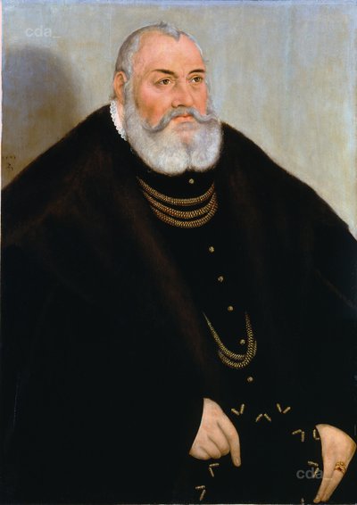 Portret Jerzego Pobożnego z Brandenburgii-Ansbach autorstwa Lucas Cranach the Younger