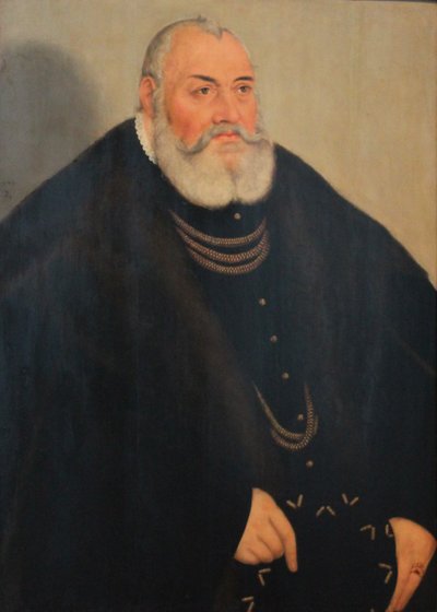 Portret Jerzego Pobożnego z Brandenburgii-Ansbach autorstwa Lucas Cranach the Younger