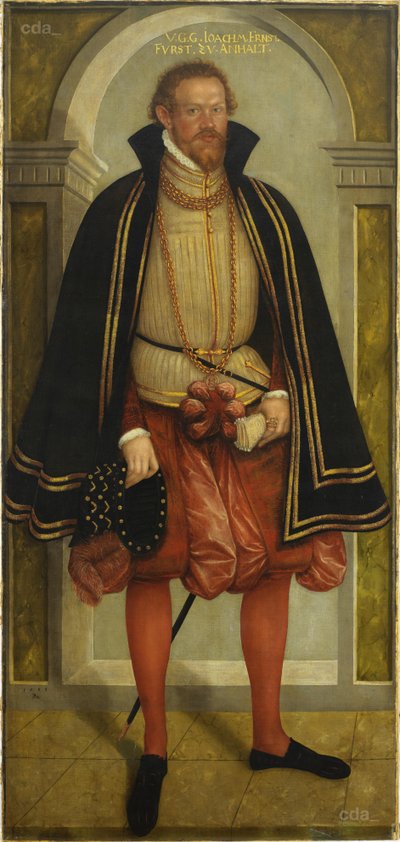 Portret księcia Joachima Ernsta von Anhalt (1536-1586) autorstwa Lucas Cranach the Younger