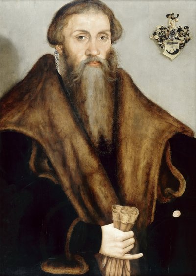 Portret saskiego prawnika Leonharda Badhorna (1510-1587) autorstwa Lucas Cranach the Younger