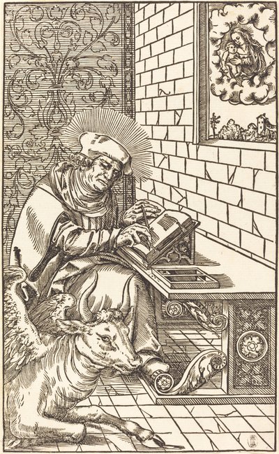 Święty Łukasz autorstwa Lucas Cranach the Younger