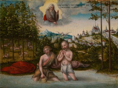 Chrzest Chrystusa autorstwa Lucas Cranach the Younger