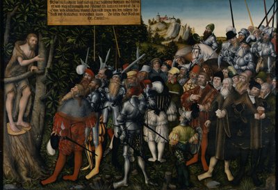 Kazanie Jana Chrzciciela, 1549 autorstwa Lucas Cranach the Younger