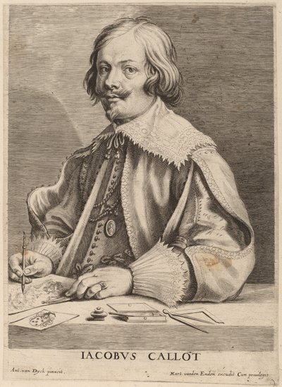 Jacques Callot autorstwa Lucas Emil Vorsterman after Sir Anthony van Dyck