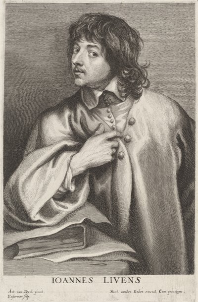 Jan Lievens autorstwa Lucas Emil Vorsterman after Sir Anthony van Dyck