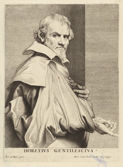 Orazio Gentileschi autorstwa Lucas Emil Vorsterman after Sir Anthony van Dyck