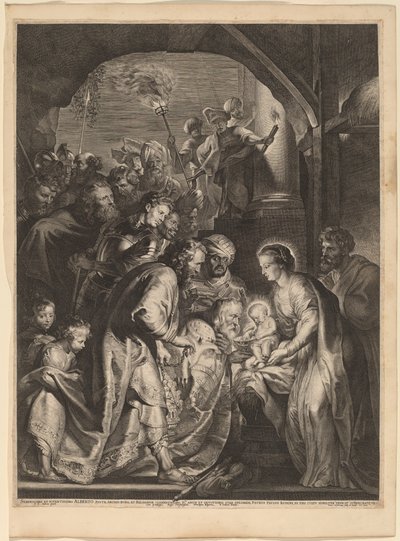 Pokłon Trzech Króli autorstwa Lucas Emil Vorsterman, after Sir Peter Paul Rubens