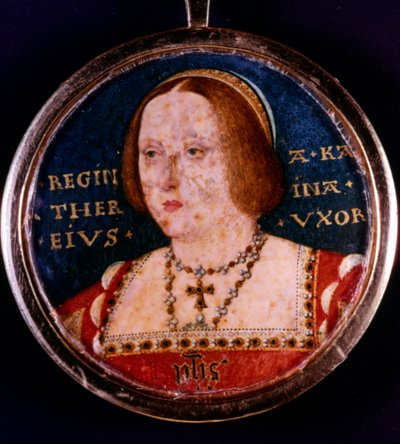 Katarzyna Aragońska, pierwsza żona Henryka VIII, ok. 1510-1533 autorstwa Lucas Horenbout