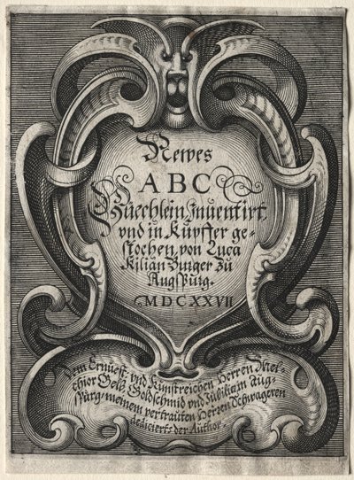 Nowa broszura ABC, 1627. autorstwa Lucas Kilian