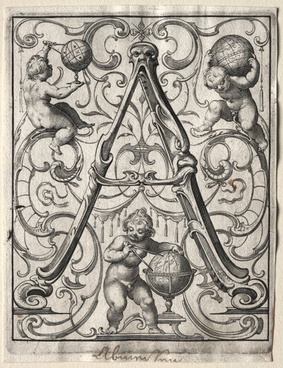Nowa broszura ABC: A, 1627. autorstwa Lucas Kilian