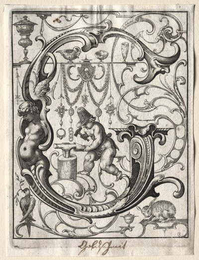 Nowa broszura ABC: G, 1627. autorstwa Lucas Kilian