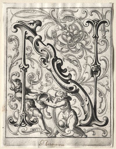 Nowa broszura ABC: N, 1627. autorstwa Lucas Kilian