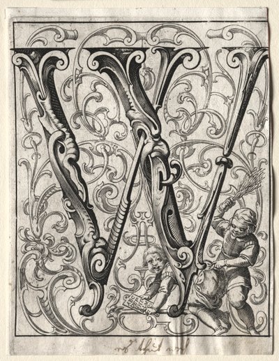 Nowa broszura ABC: W, 1627. autorstwa Lucas Kilian