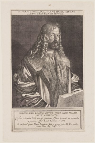 Portret Albrechta Dürera autorstwa Lucas Kilian