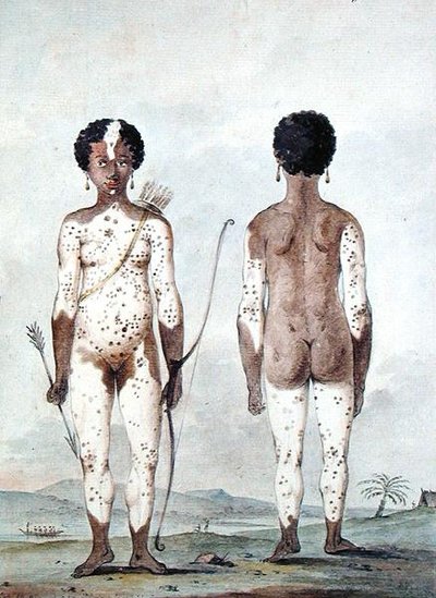 "Petite fille negre z domu Lille St. Lucia", ok. 1795 (akwarela na papierze) autorstwa Lucas Lucas