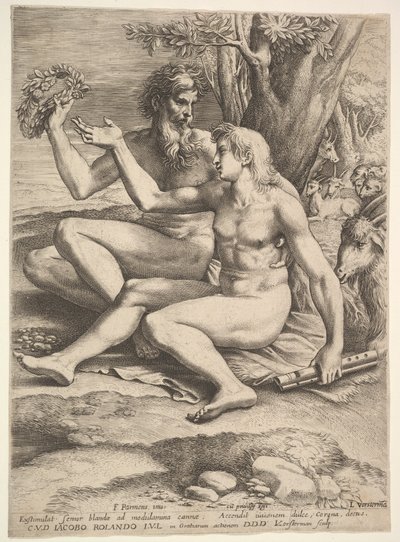 Dwóch nagich pasterzy, XVII wiek. autorstwa Lucas Vorsterman