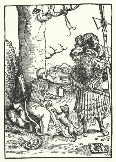 David i Abigail (rycina) autorstwa Lucas the Elder (after) Cranach