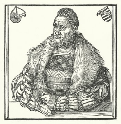 Fryderyk III, elektor saski (grafika) autorstwa Lucas the Elder (after) Cranach