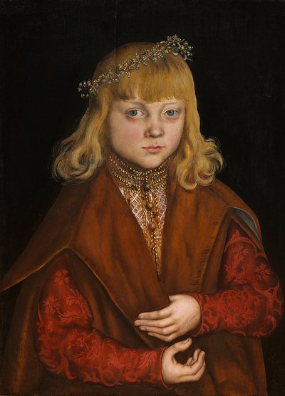 Książę Saksonii, ok. 1517 (olej na panelu) autorstwa Lucas the Elder Cranach