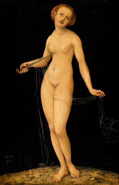 Lukrecja — Lucas Cranach Starszy (1472-1553) autorstwa Lucas the Elder Cranach
