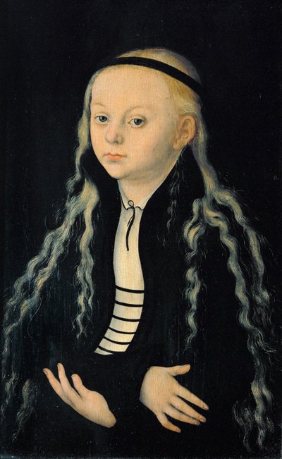 Magdalena Luter, córka reformatora Marcina Lutra ... autorstwa Lucas the Elder Cranach
