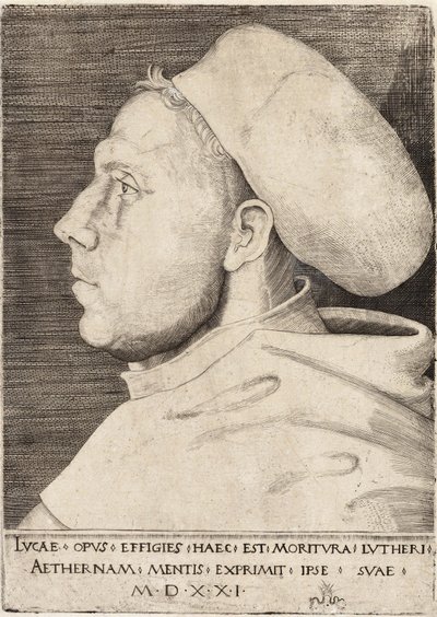 Marcin Luter jako augustianin – Lucas Cranach Starszy 1521 autorstwa Lucas the Elder Cranach