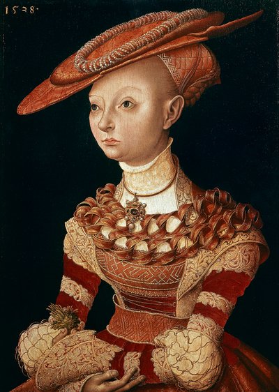 Portret damy autorstwa Lucasa Cranacha Starszego (1472-1553) autorstwa Lucas the Elder Cranach