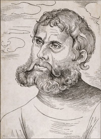 Portret Marcina Lutra jako „Junker Jorg” – autorstwa Lucasa Cranacha Starszego – 1522 autorstwa Lucas the Elder Cranach