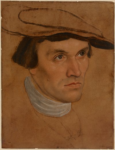 Portret mężczyzny, ok. 1530 r. (olej na papierze) autorstwa Lucas the Elder Cranach