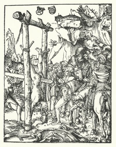 Szymon, z Męczeństwa Dwunastu Apostołów autorstwa Lucas the Elder Cranach