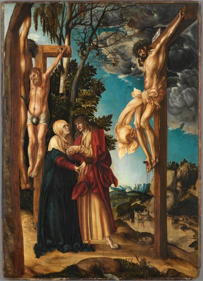 Ukrzyżowanie — Cranach, Lucas Starszy (1472-1553). Olej na drewnie autorstwa Lucas the Elder Cranach