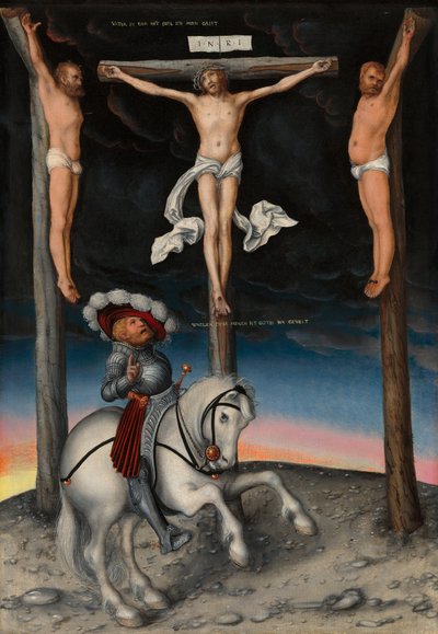 Ukrzyżowanie z nawróconym setnikiem autorstwa Lucas the Elder Cranach