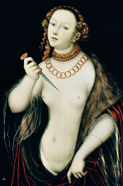 Samobójstwo Lukrecji autorstwa Lucas the Elder Cranach