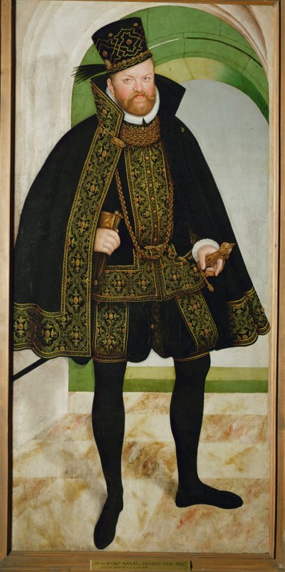 August Saski (olej na płótnie) autorstwa Lucas the Younger Cranach
