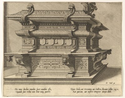 Cnotaphiorum 14, 1563. Twórcy: Johannes van Doetecum I, Lucas van Doetecum. autorstwa Lucas van Doetecum