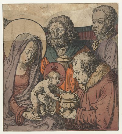 Pokłon Trzech Króli autorstwa Lucas van Leyden (circle of)