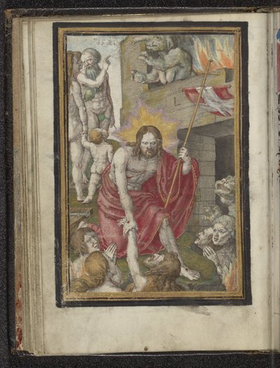 Zejście do Limbo Męka Chrystusa (tytuł serii) autorstwa Lucas van Leyden