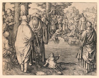 Chrzest Chrystusa autorstwa Lucas van Leyden